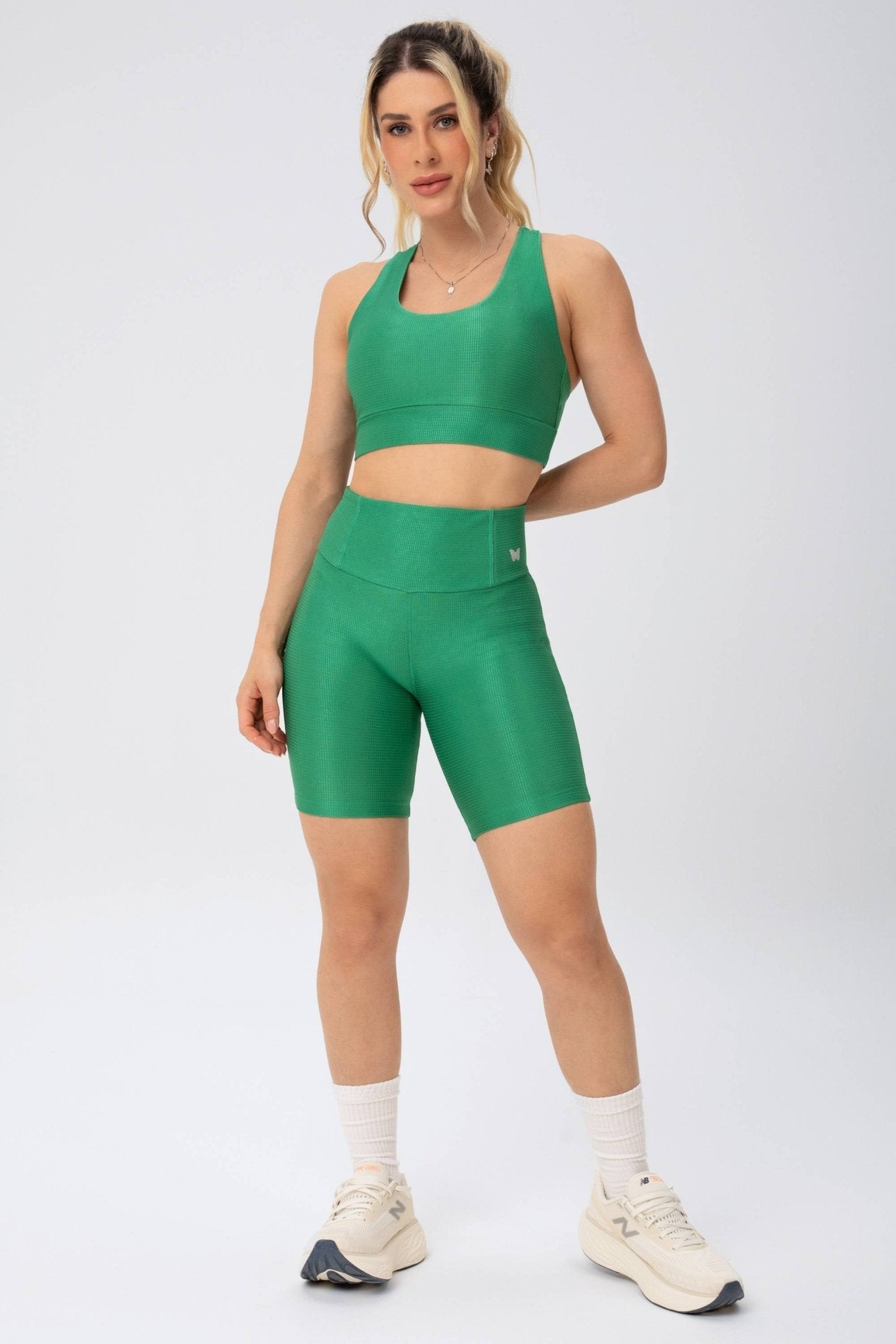 Bermuda Bumbum Anatômico Essentials Verde Texturizado MADAF250032 - MADALLOLA