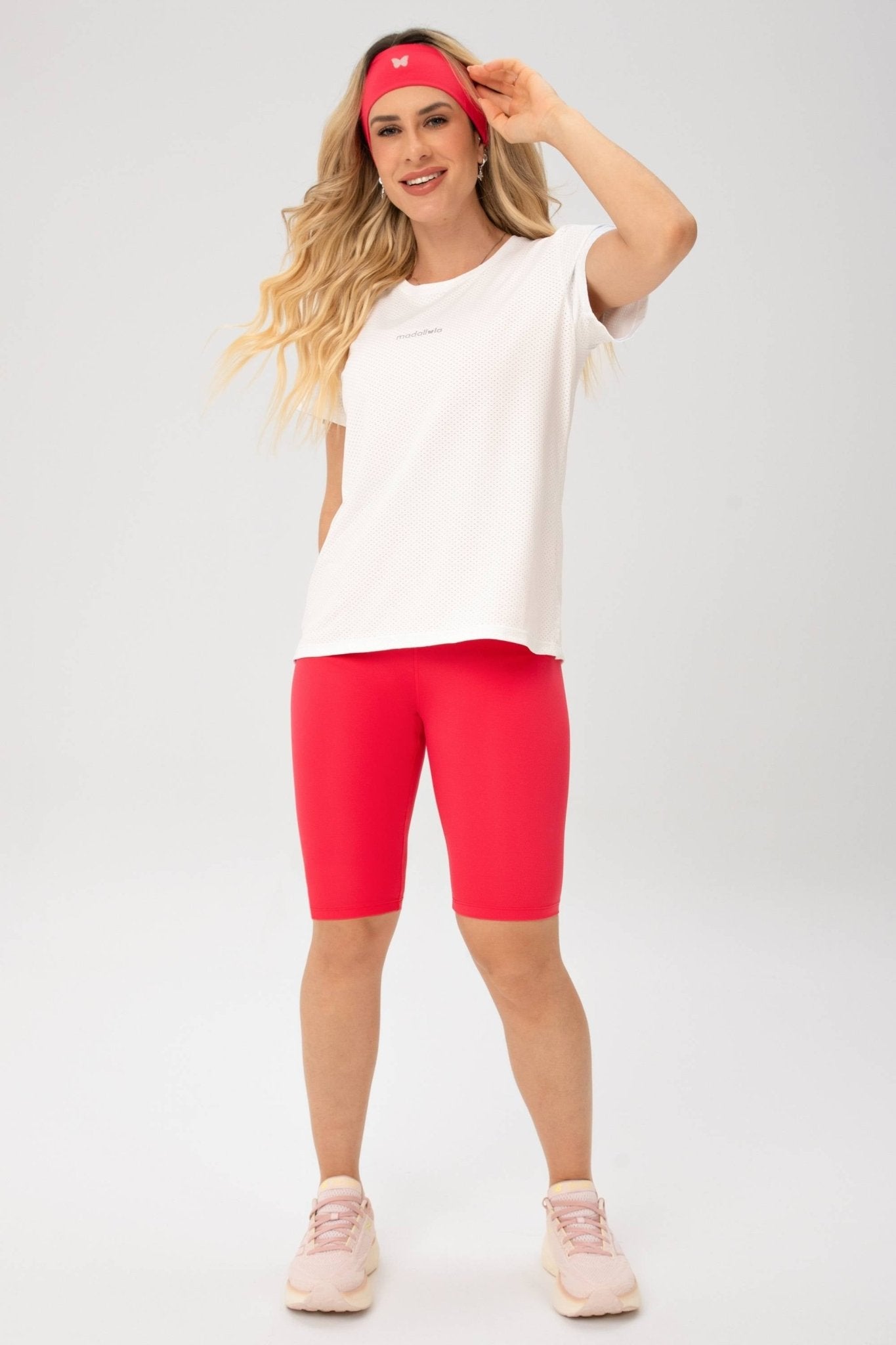 Blusa de Manga Curta Essentials Dry Branco MADAF250047 - MADALLOLA
