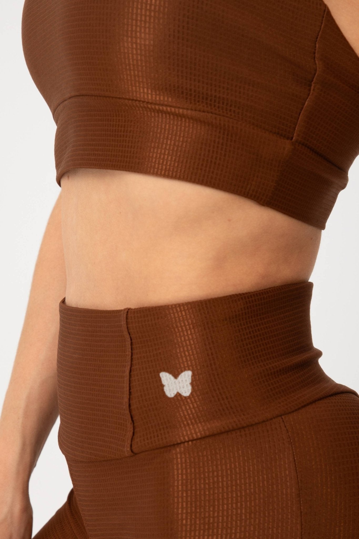 Calça Bumbum Anatômico Essentials Marrom Texturizado MADAF250033 - MADALLOLA