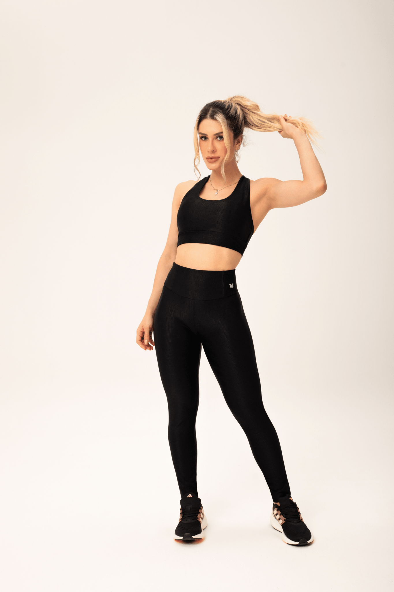 Calça Bumbum Anatômico Essentials Preto Texturizado MADAF250033 - MADALLOLA