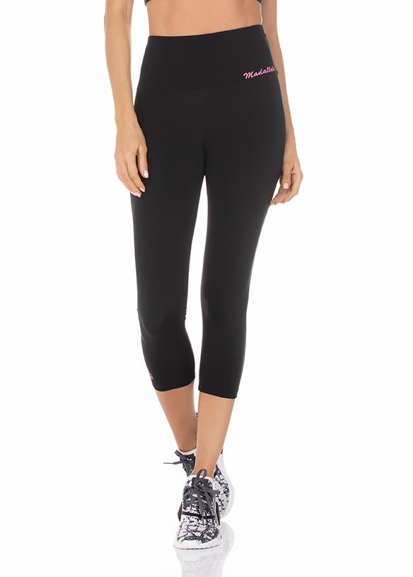 Calça Legging Capri Fit Preto 22024 - MADALLOLA