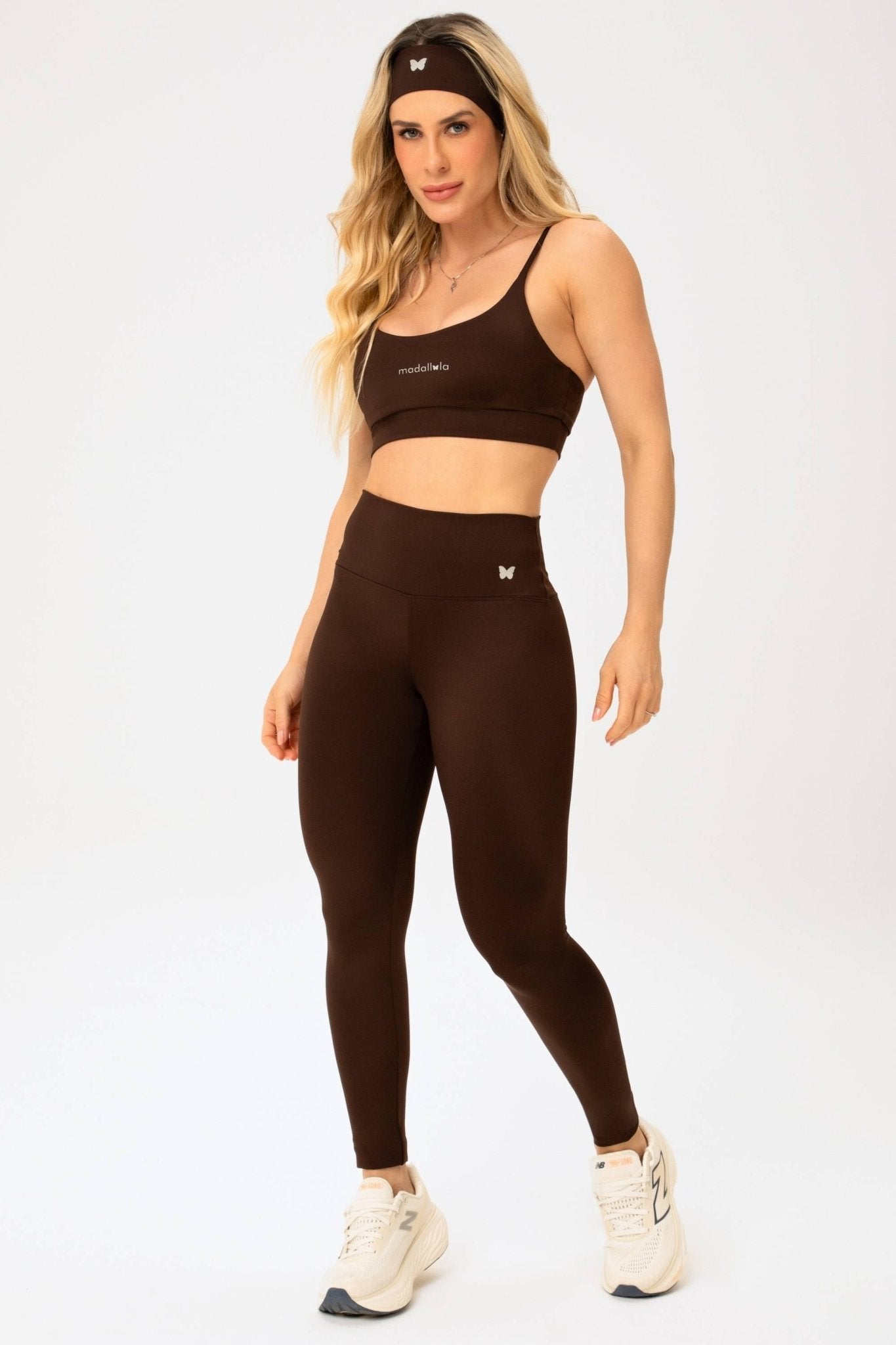 Calça Legging Essentials Marrom MADAF25008 - MADALLOLA