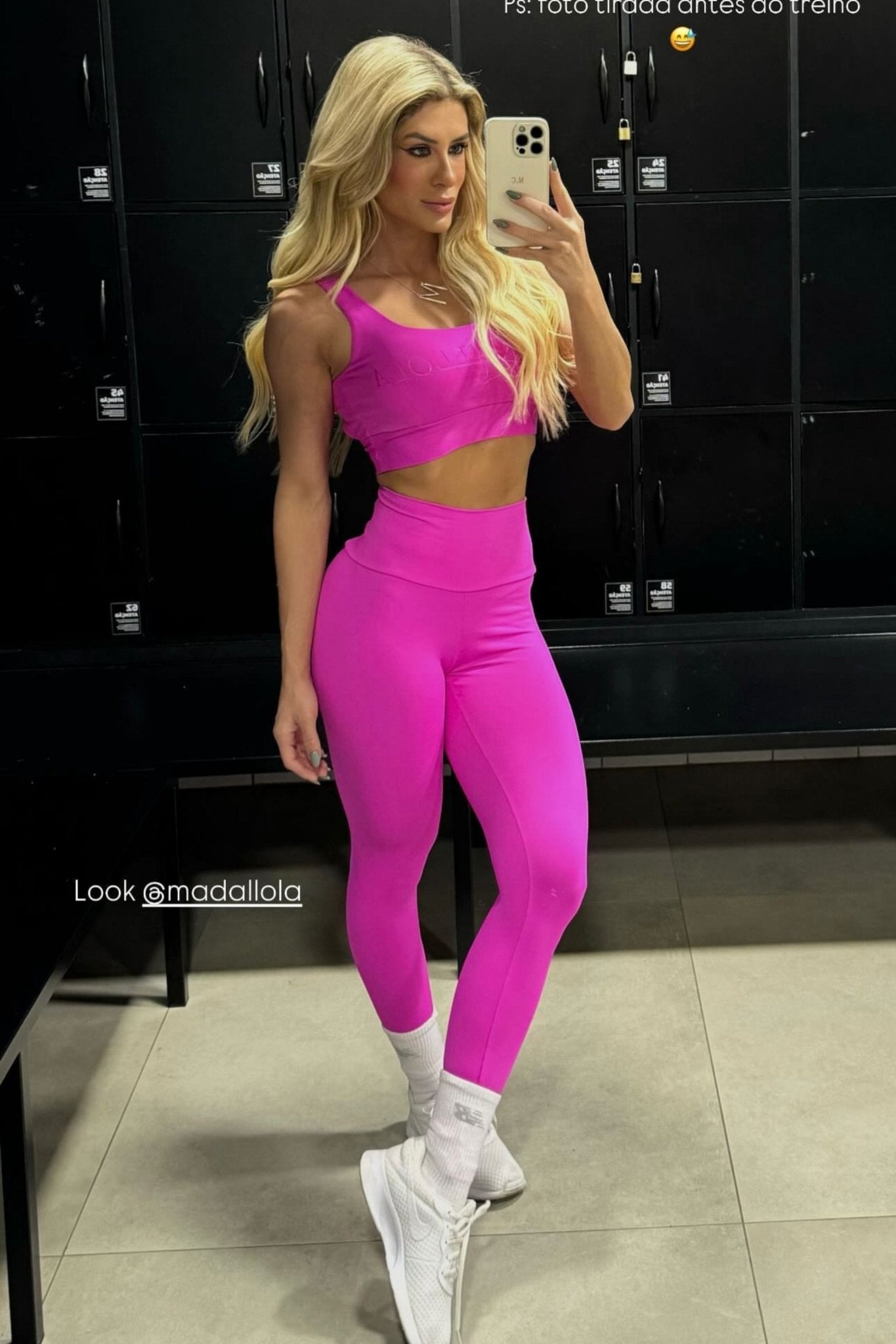 Calça Legging Fit Madallola Pink 22022 - MADALLOLA