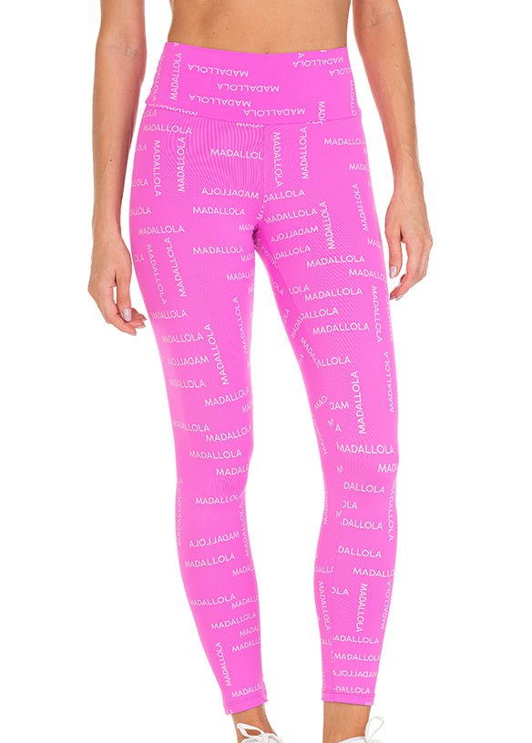 Calça Legging Letter Madallola Pink 22032 - MADALLOLA