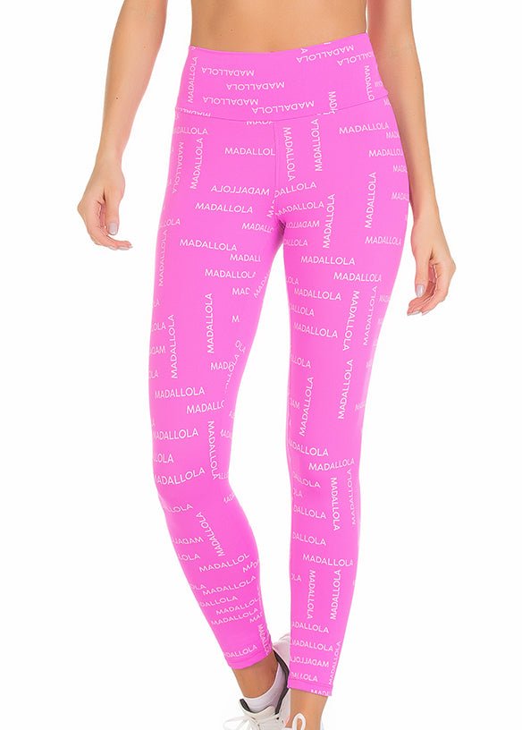 Calça Legging Letter Madallola Pink 22032 - MADALLOLA