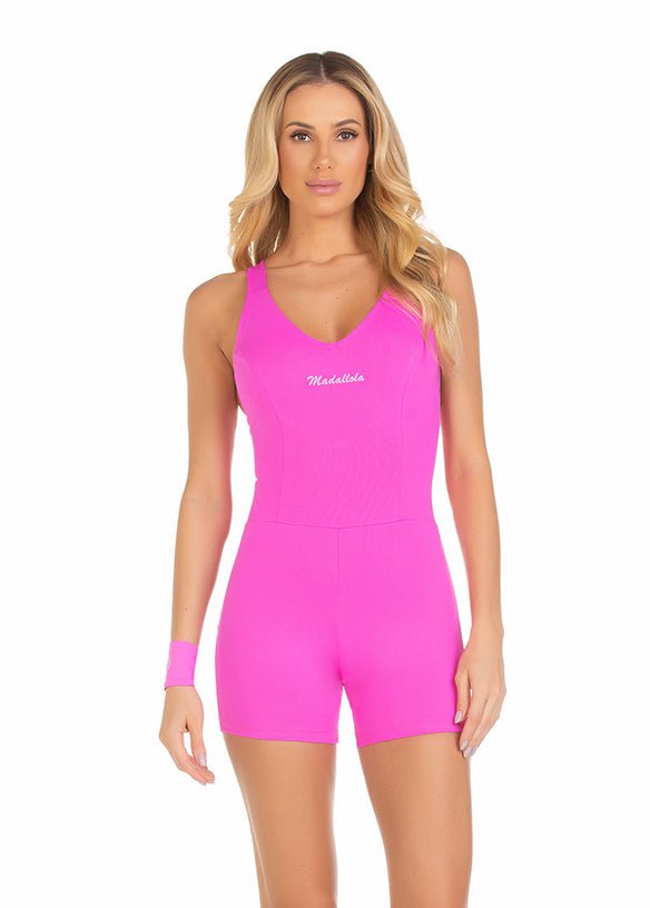 Macacão Curto Fit Pink 23006 - MADALLOLA