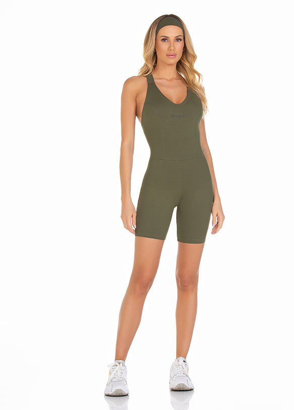 Macacão Curto Fit Verde 23005 - MADALLOLA