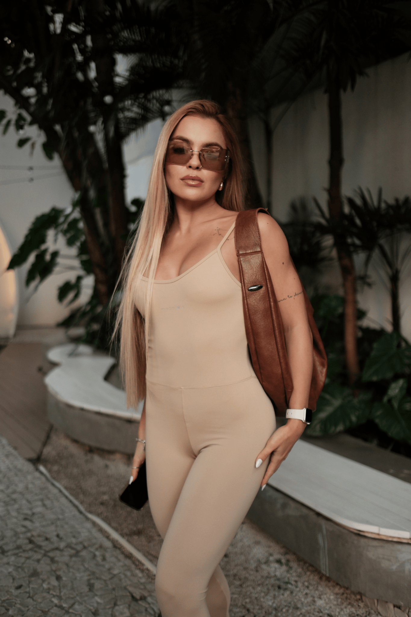 Macacão de Alcinha Essentials Nude MADAF250055 - MADALLOLA