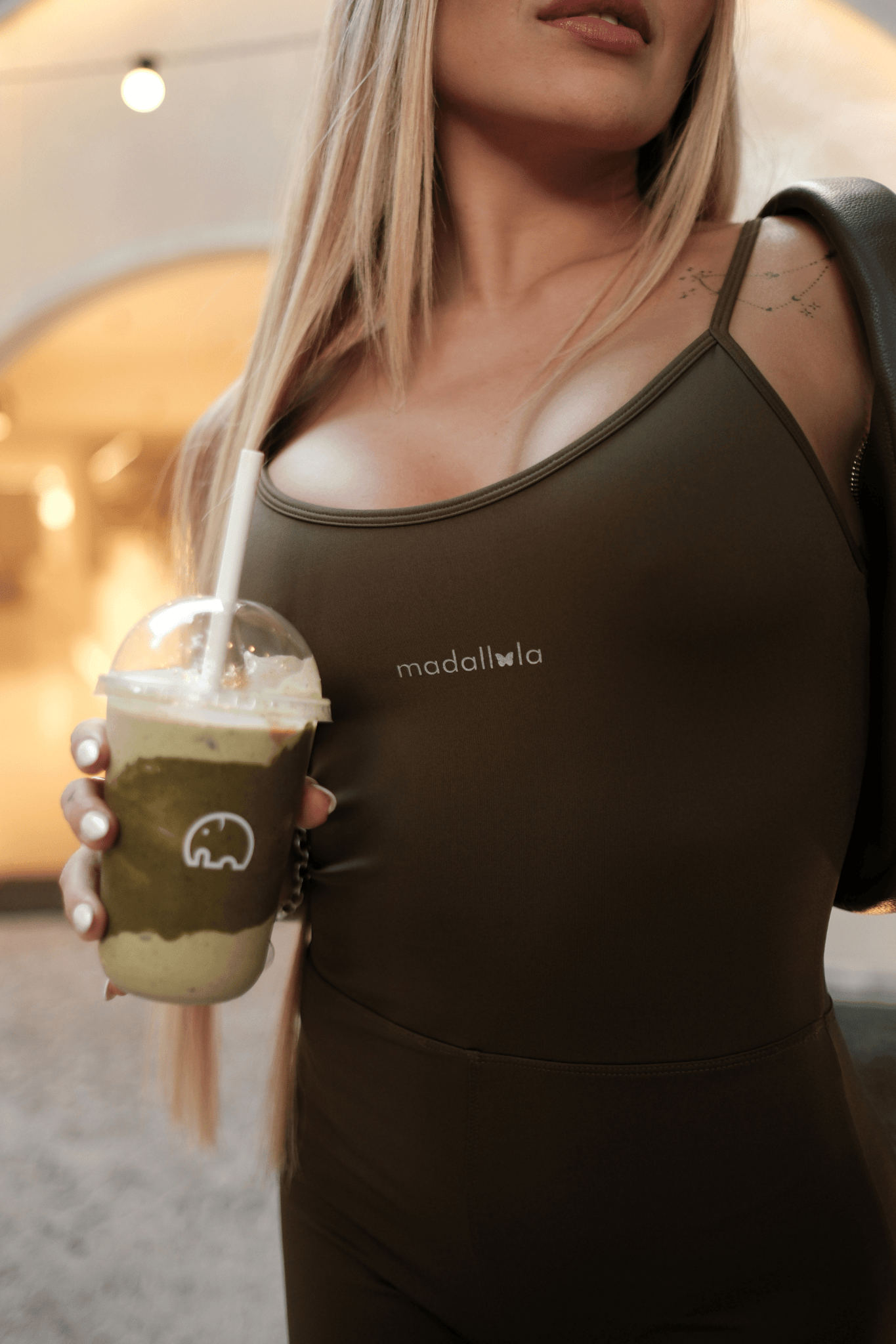 Macaquinho de Alcinha Essentials Verde MADAF250054 - MADALLOLA