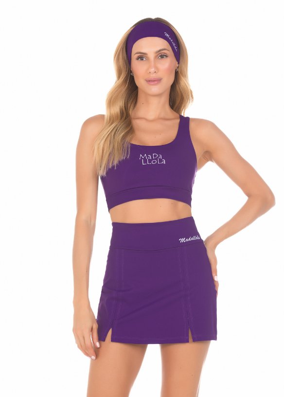 Saia Shorts Power Roxo 22007 - MADALLOLA