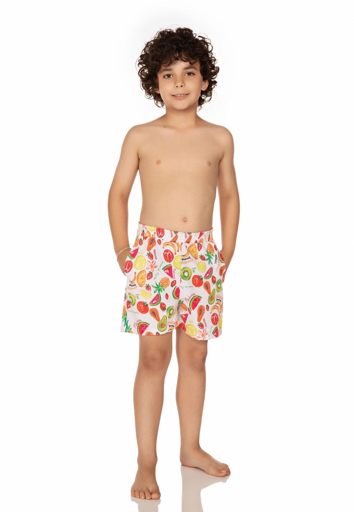 Shorts Praia Infantil Salada De Frutas MADA11013 - MADALLOLA