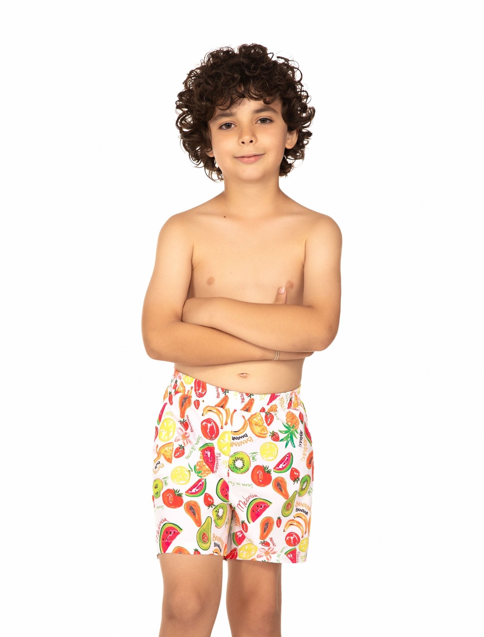 Shorts Praia Infantil Salada De Frutas MADA11013 - MADALLOLA