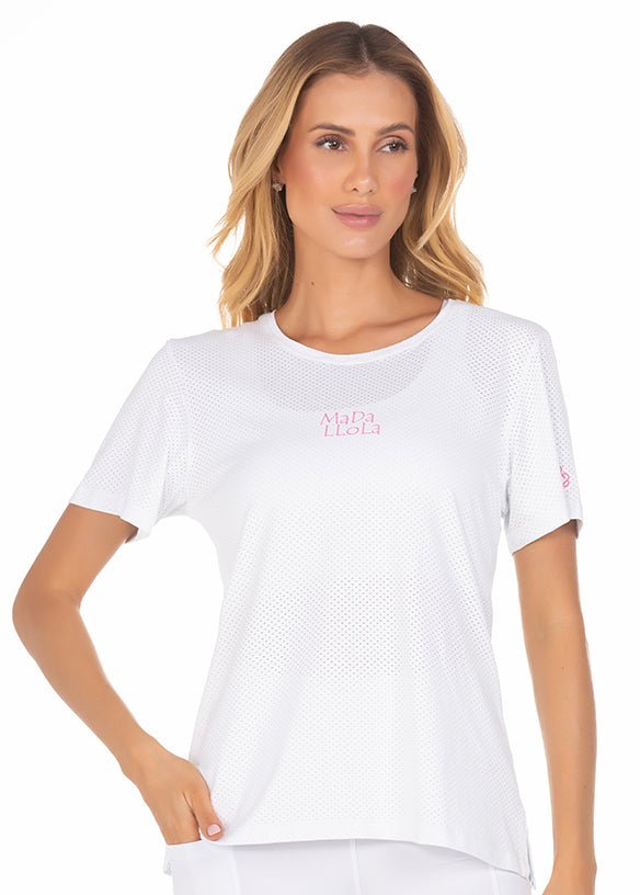 T- Shirt Alongada Dry Branco 20020 - MADALLOLA