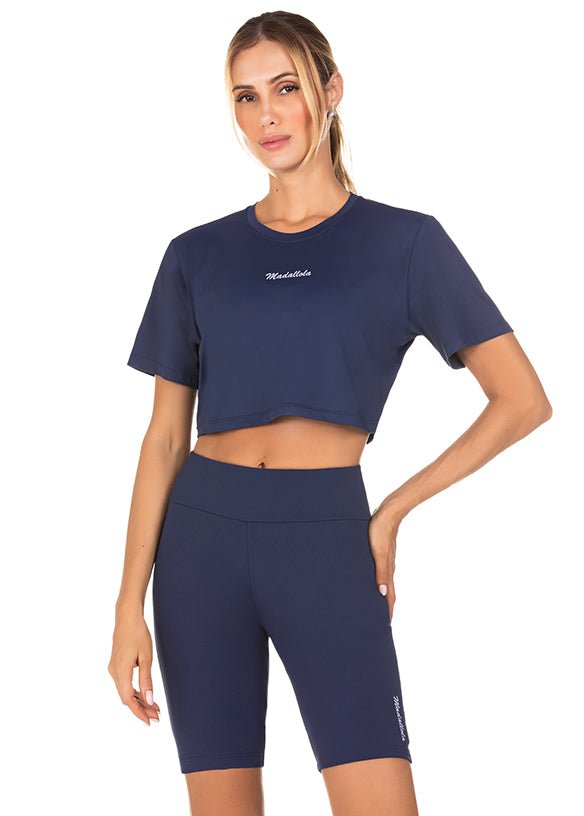 T- Shirt Cropped Energy Marinho 20002 - MADALLOLA