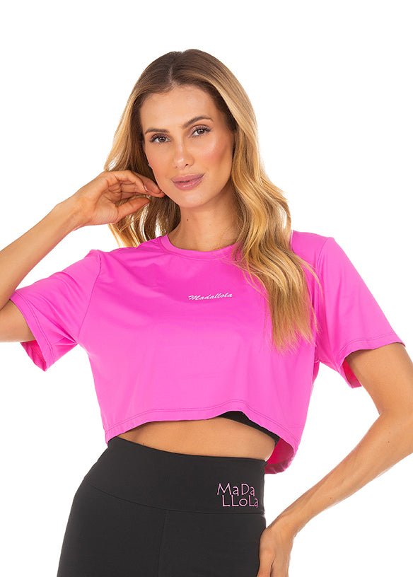 T- Shirt Cropped Energy Pink 20001 - MADALLOLA