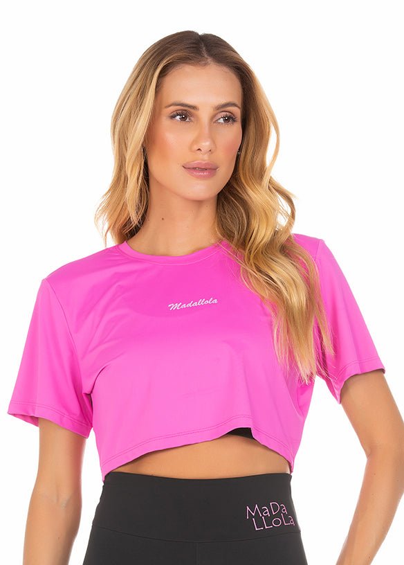 T- Shirt Cropped Energy Pink 20001 - MADALLOLA