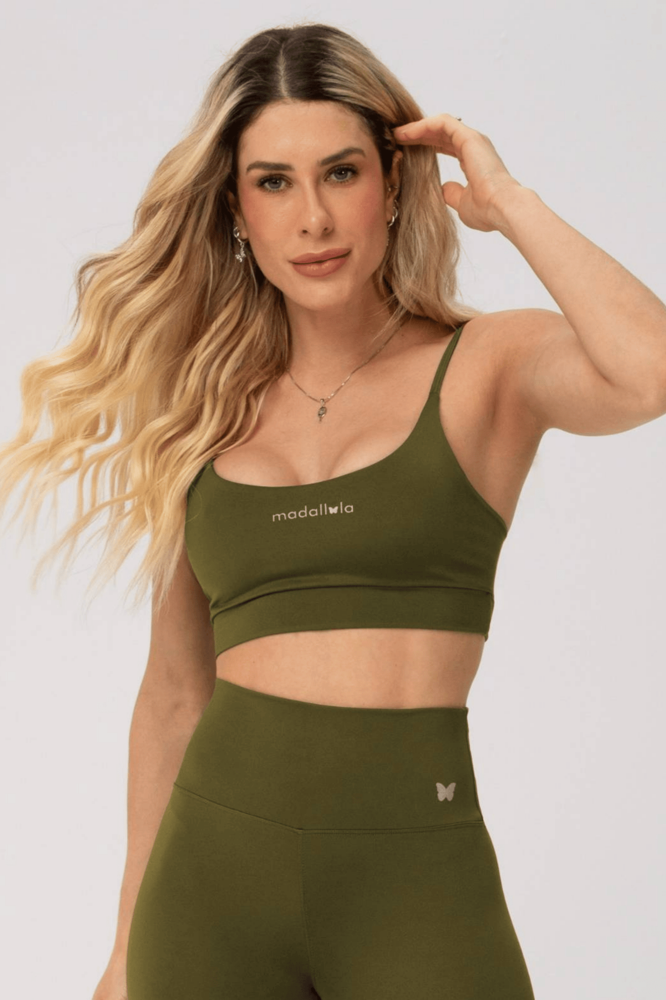 Top Alcinha Essentials Verde MADAF25009 - MADALLOLA